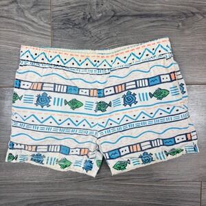 Vintage‎ Boston Traders Turtle Print Swim Shorts 4T Drawstring Beachwear